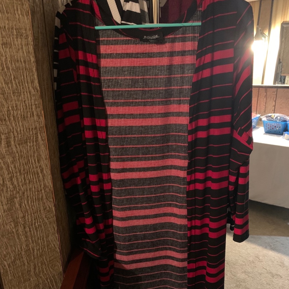 Knee length sweater